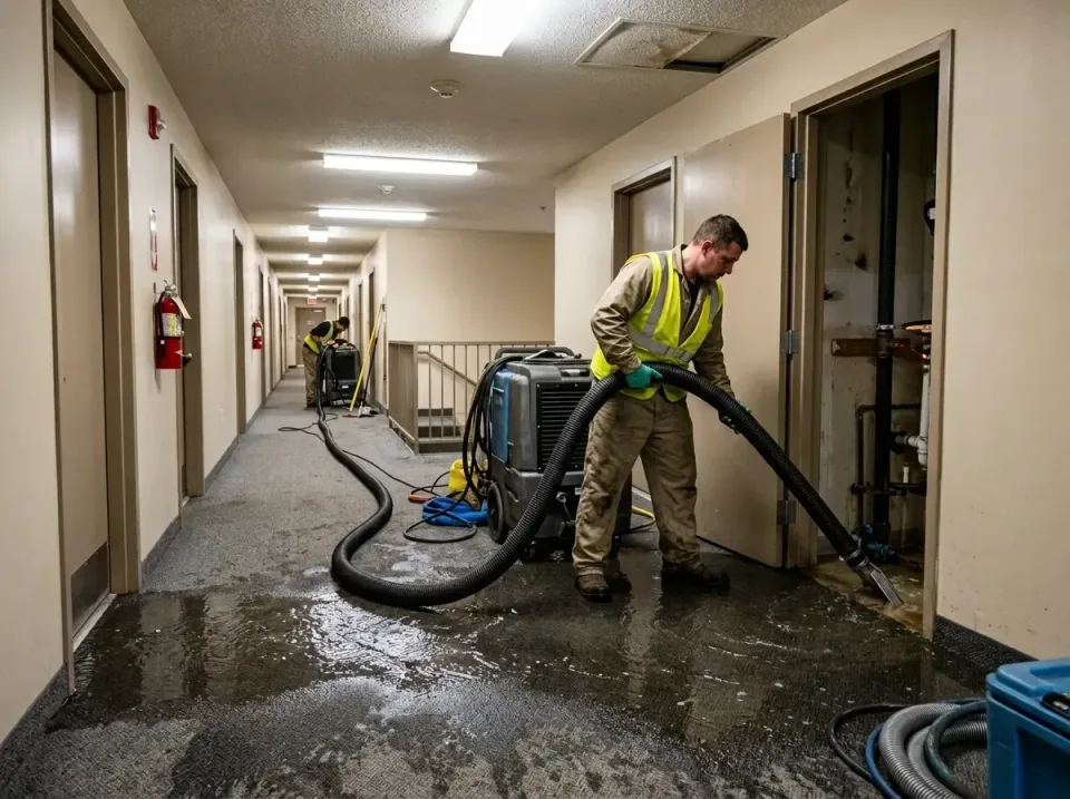 multi-unit-apartment-hallway-f-005 — frequently asked questions, Emergency Burst Pipe Water Extraction & Removal in Poolesvi…